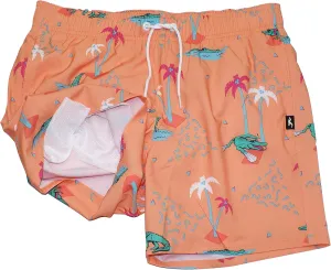 Hollister California Men's 4-Way Stretch Guard Fit Swim Trunk 5" W/Inner Mesh HOM-8