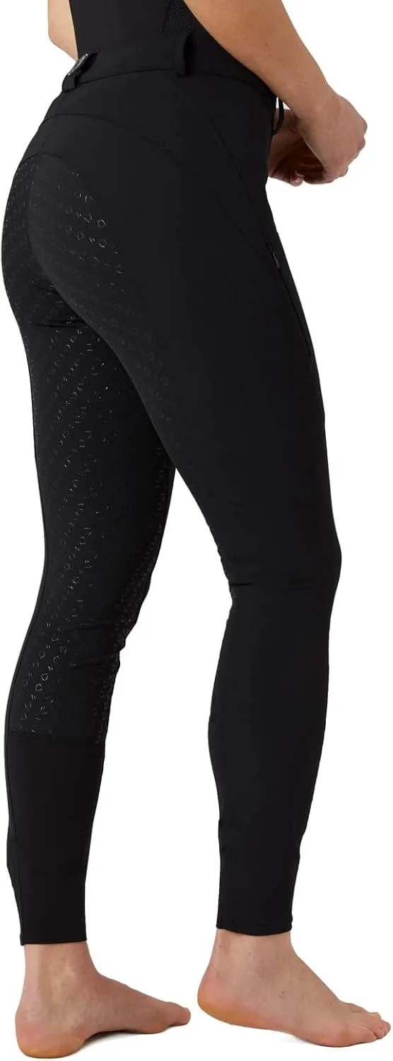 HORZE Mila Women's High Waist Silicone Full Seat Breeches with Phone Pocket