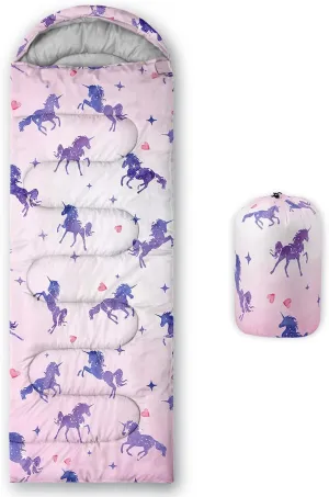 HOSIMA Mermaid Tail Kids Sleeping Bags for Camping Hiking Travel,Purple Fish Scale Backpacking Sleeping Bag Sleep Away Camp Stuff for Girls,4 Seasons Lightweight Sleeping Bags for Adults.
