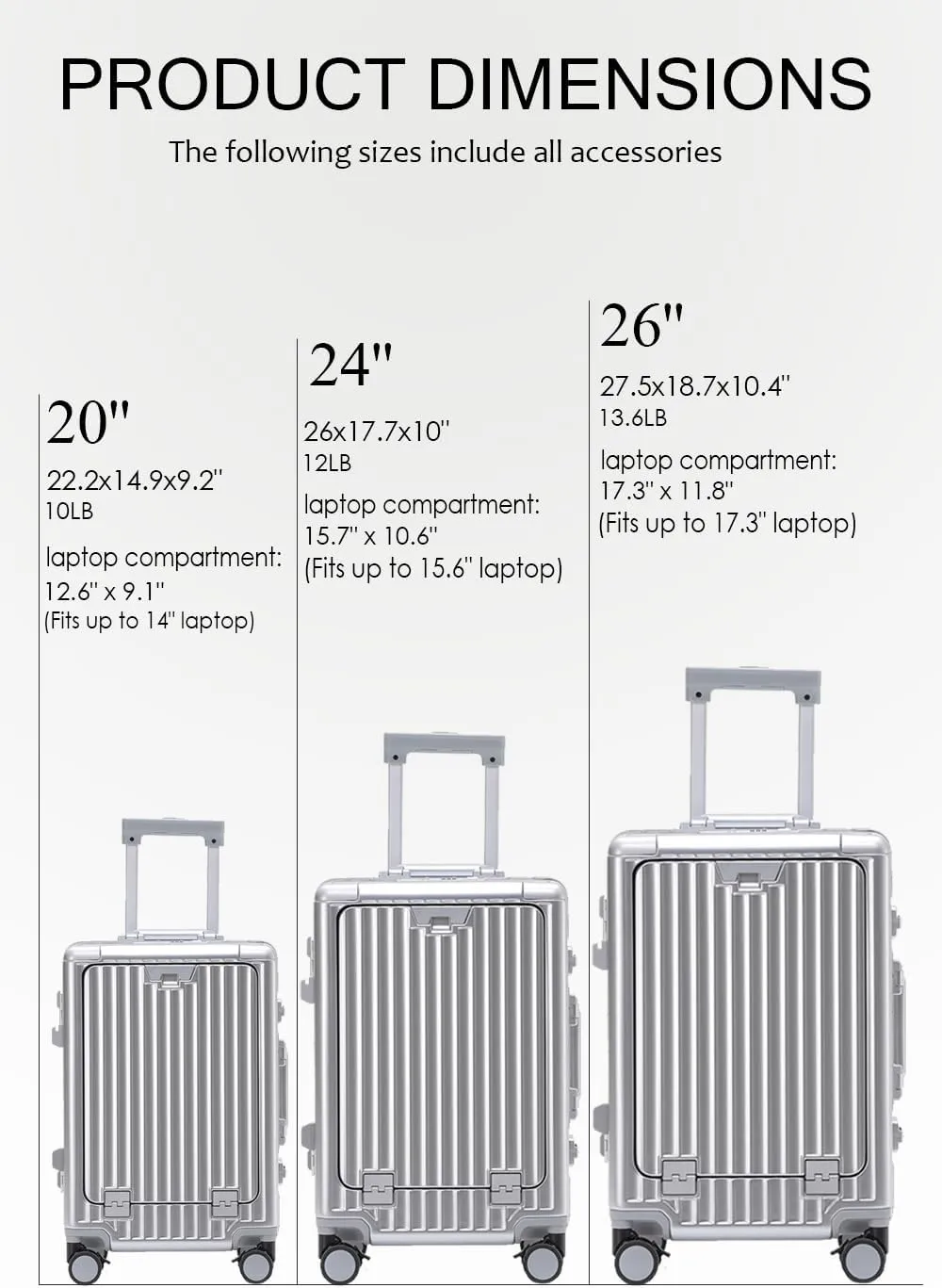 HotWay 24 Inch Checked In Luggage with Cup Phone Holder and Laptop Compartment, PC Hard Shell Suitcase with Spinner Wheels and USB Port, Large Luggage for Business Travel