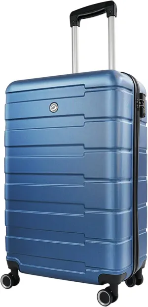 HOUAGI 20" Carry-On Luggage,Hard Shell Suitcase with Spinner Wheels,Lightweight Travel Luggage Suitcases with TSA Lock for Women Men,Dark Blue