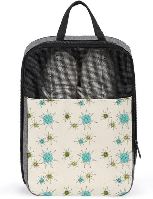 Iconic Atomic Starbursts Portable Large Capacity Travel Shoe Bag