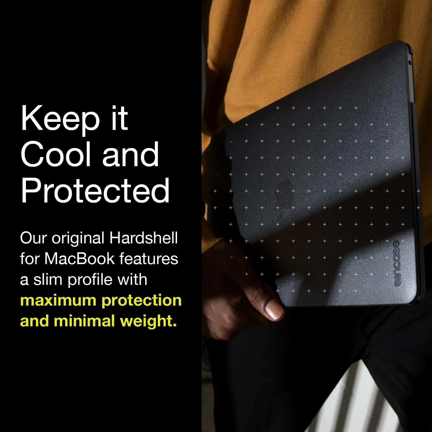 Incase Dots Hardshell with Makrolon® - MacBook Pro 14 inch Case - 2024, 2023, 2022, 2021, M4, M3, M2, M1 - MacBook Case, Laptop Cover, Protective Hard Shell, Scratch Resistant, Lightweight - Black