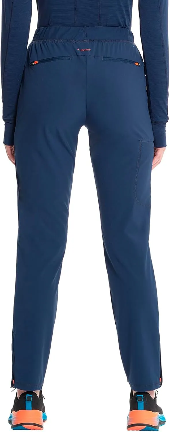 Infinity Cherokee Women's Pull-on Scrub Cargo Pants with Mid-Rise Tapered Leg and 5 Pockets IN120A