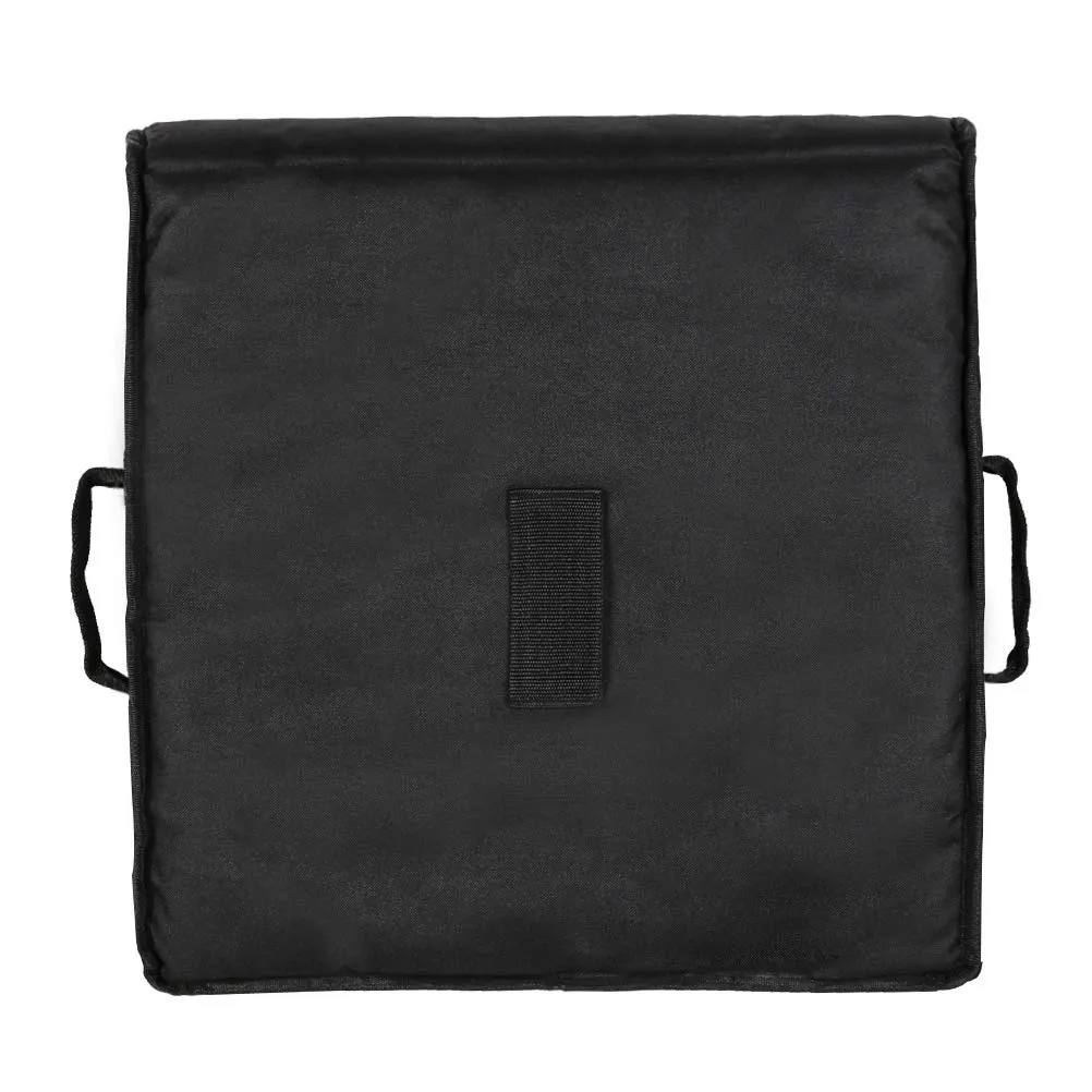 Insulated Food Delivery Bag Pizza Delivery Bags Professional Pizza Warmer Carrier Bags Moisture Free for 2-16" or 2-18" (Black, 20"X20"X6")