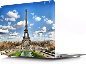 IVY Architecture [Eiffel Tower] Case for MacBook Pro (16-inch with M1/M2 Models: A2485/A2780) Hard Shell Case with Keyboard Cover