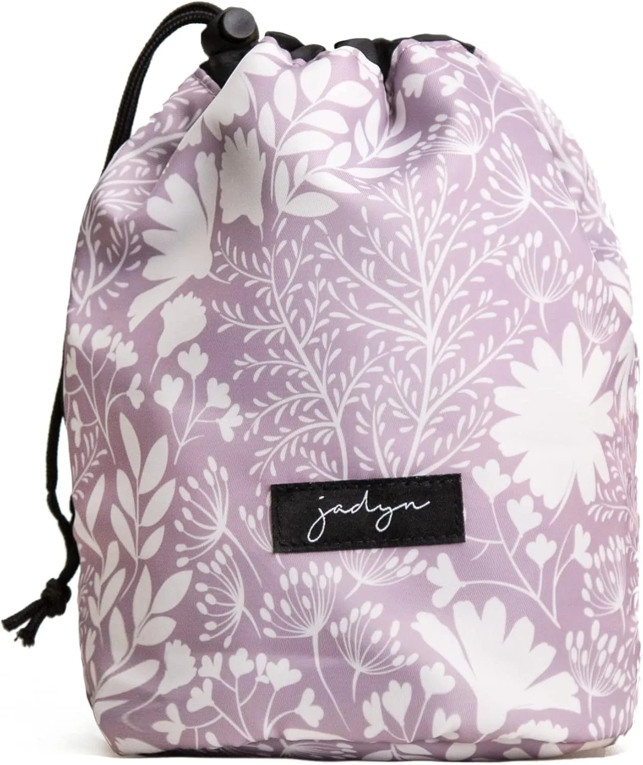 Jadyn Durable Cinch Top Makeup Organizer - Compact Travel Makeup Bag - 7 Interior Pockets for Cosmetics - Drawstring Toiletry Travel Bag for Women - 6L Storage Capacity - (Dusty Lavender)