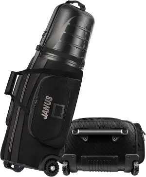 JANUS Golf Travel Bags,Golf Travel Bags for Airlines with Wheels,with Head ABS Plastic case,with Golf Club Carrier.Travel Golf Bag,Golf Bag Travel case,Hard case Golf Travel Bag