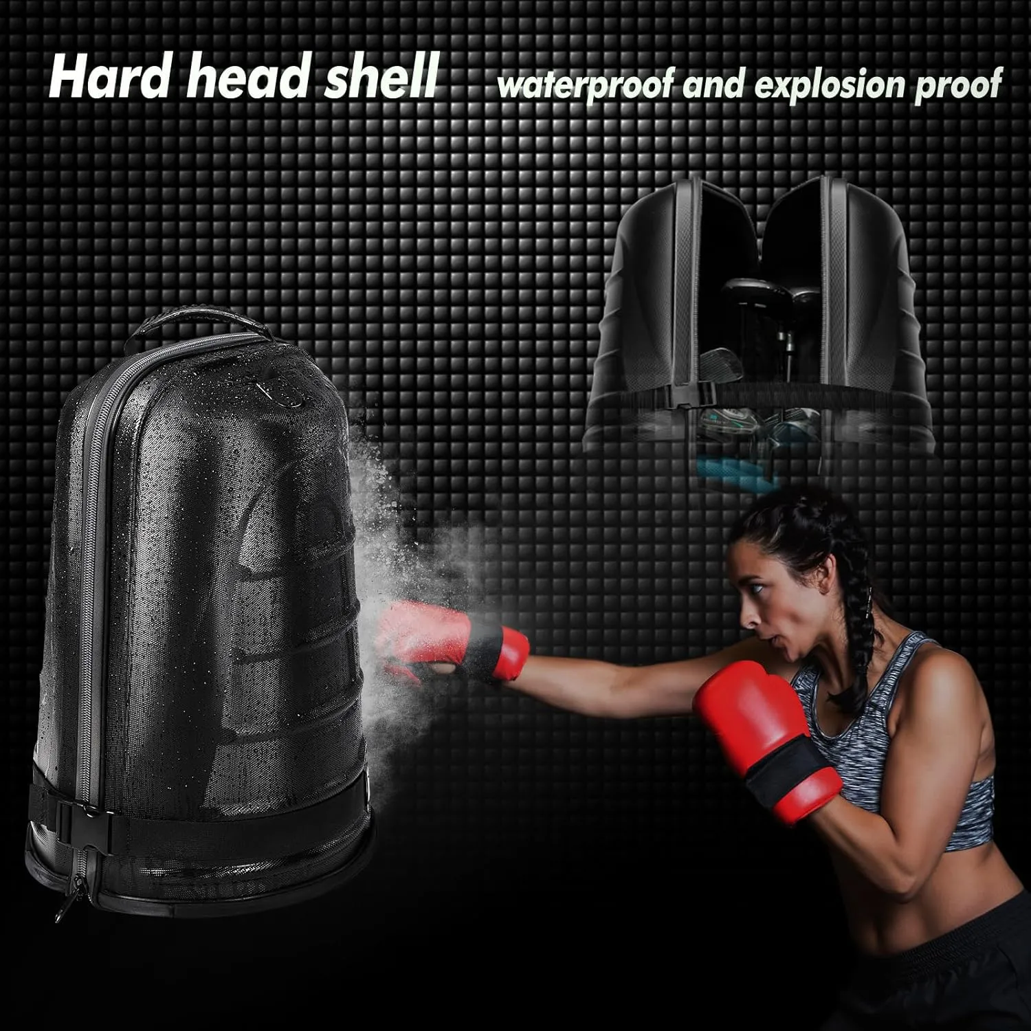JANUS Golf Travel Bags,Golf Travel Bags for Airlines with Wheels,with Head ABS Plastic case,with Golf Club Carrier.Travel Golf Bag,Golf Bag Travel case,Hard case Golf Travel Bag