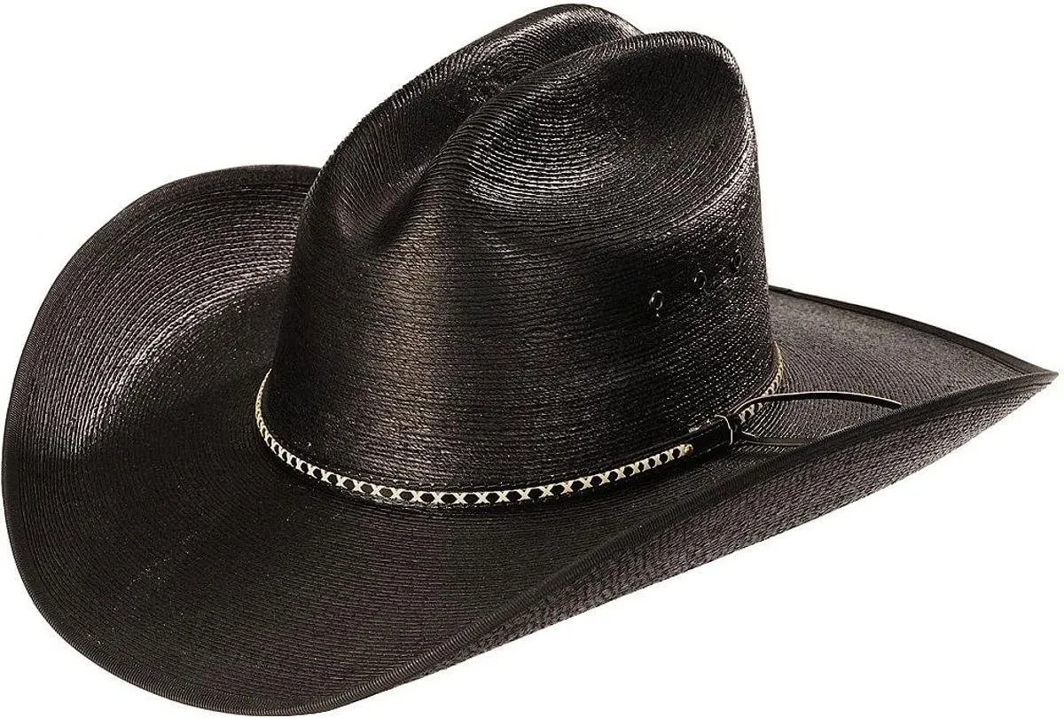 Jason Aldean Men's Asphalt Straw Cowboy Hat Black 7