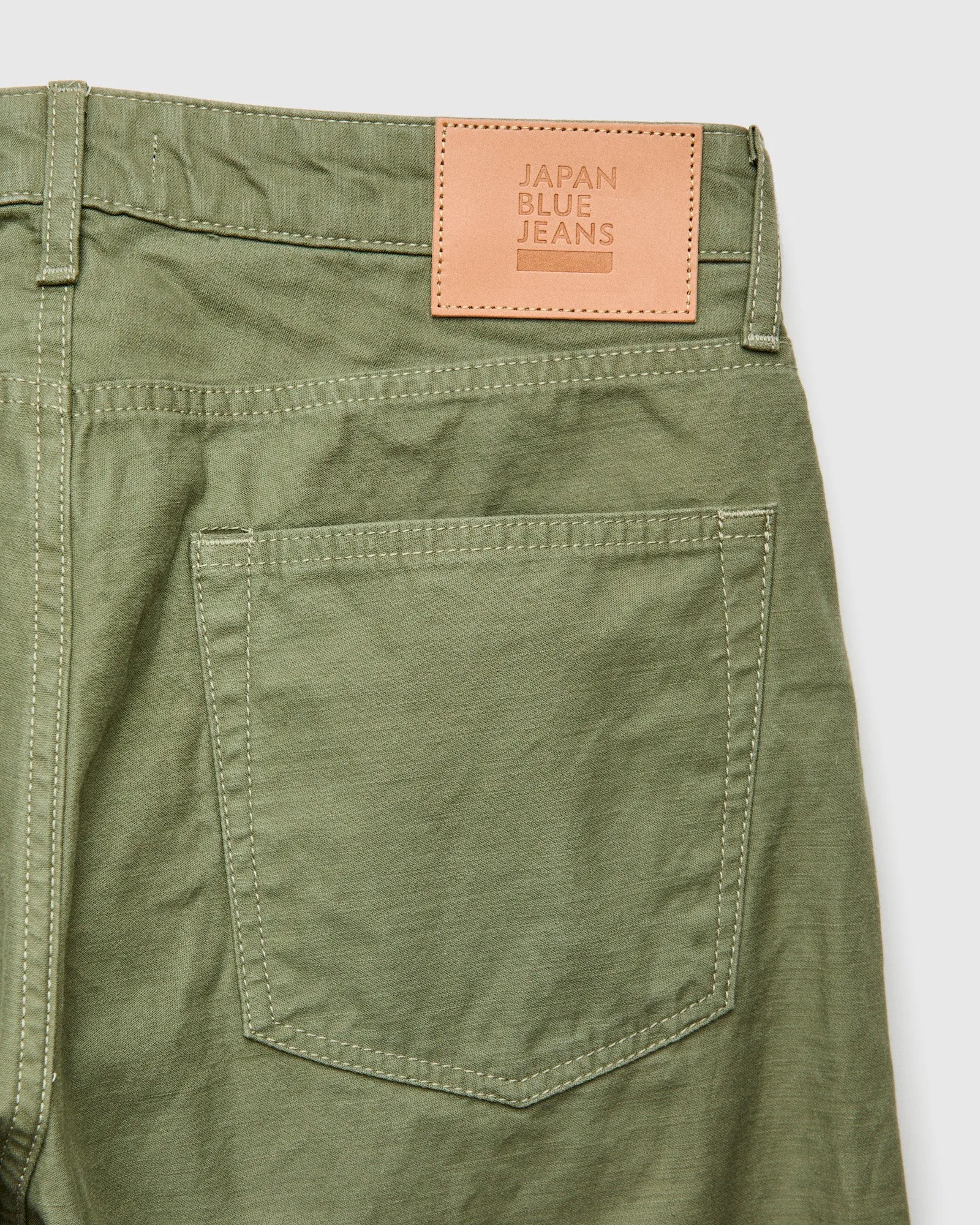 JBPT1410 Olive Satin Five Pocket Pant - Classic Straight Fit