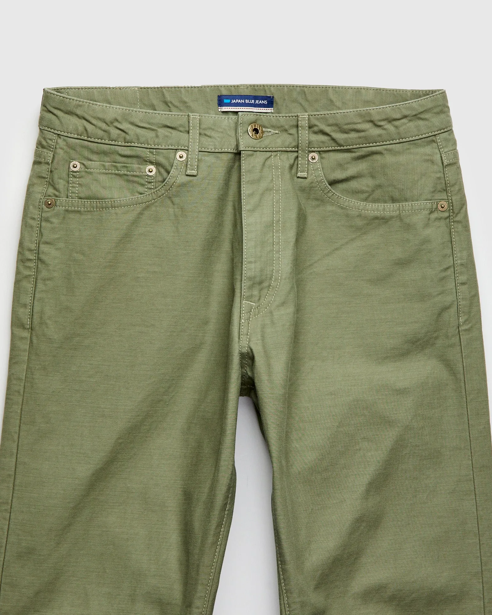 JBPT1410 Olive Satin Five Pocket Pant - Classic Straight Fit