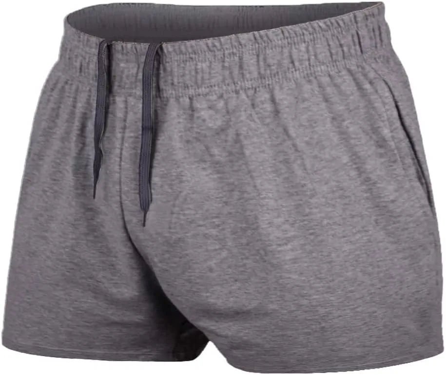 JEEING GEAR Men's Bodybuilding Workout Gym Shorts 3" 5" Inseam Sports Training Cotton with Pocket