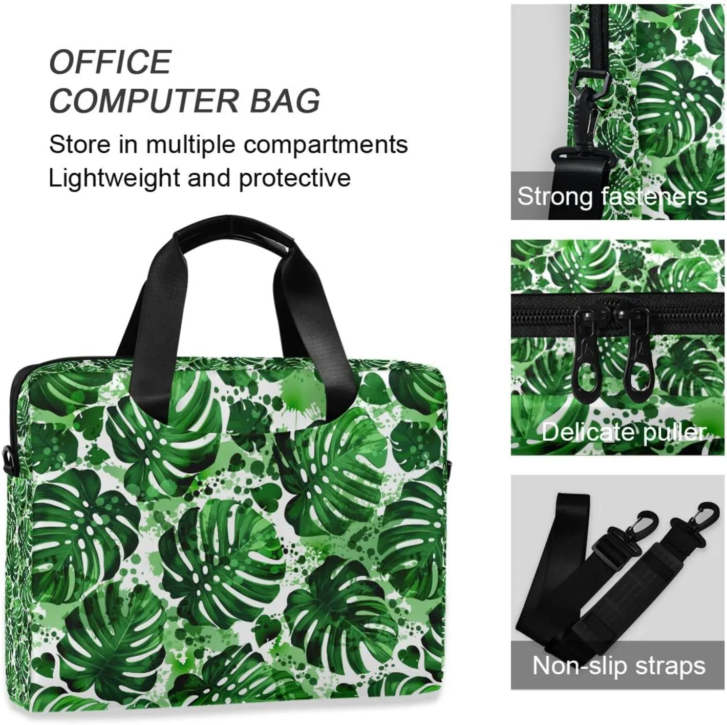 JIPONI 15.6 16 Inch Laptop Case Bag Briefcase Messenger Computer Bag