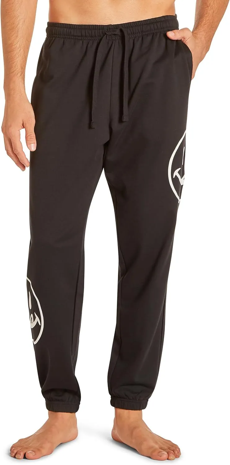 JOE BOXER Men's French Terry Pajama Pants – Soft & Cozy Lounge Sleepwear with Elastic Waist