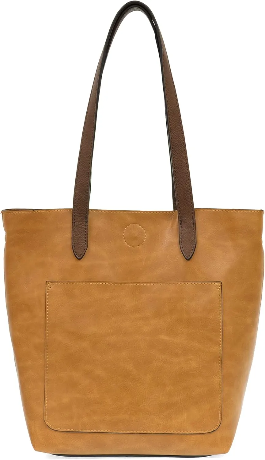 Joy Susan Tally Tote Messenger-Bag: Vegan Leather