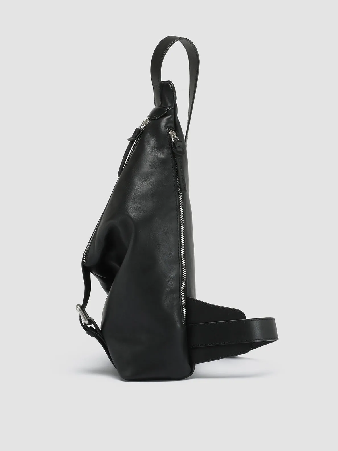 JULES 004 - Black Leather Waist Pack
