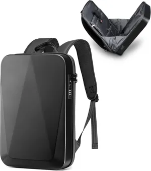 JUMO CYLY Anti-Theft Hard Shell Laptop Backpack, Waterproof Travel Gaming Backpack with USB Bookbag with Lock For 17 Inch