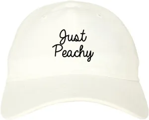 Just Peachy Script Dad Hat Baseball Cap