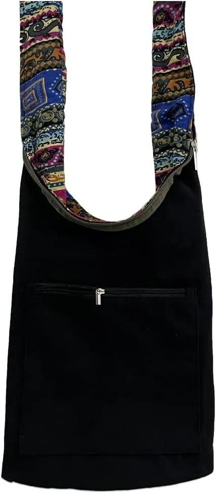 KARRESLY Bohemian Cotton Hippie Crossbody Bag Hobo Sling Bag Handmade Messenger Shoulder Bags
