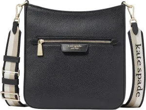 kate spade new york Women's Hudson Pebbled Leather Messenger Crossbody