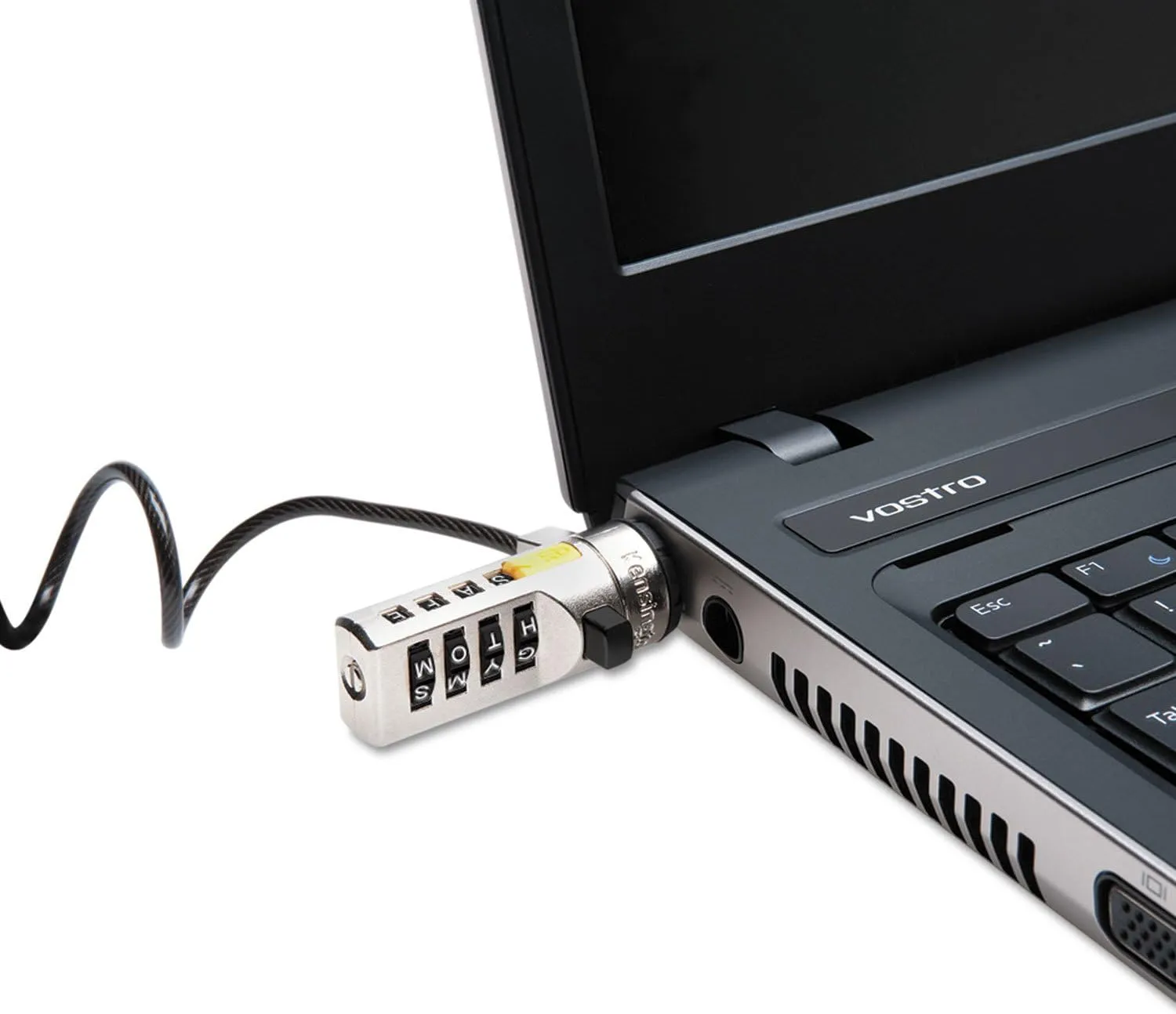 Kensington Portable Laptop Combination Cable Lock - Letter Combination Lock (K64684US), Wordlock