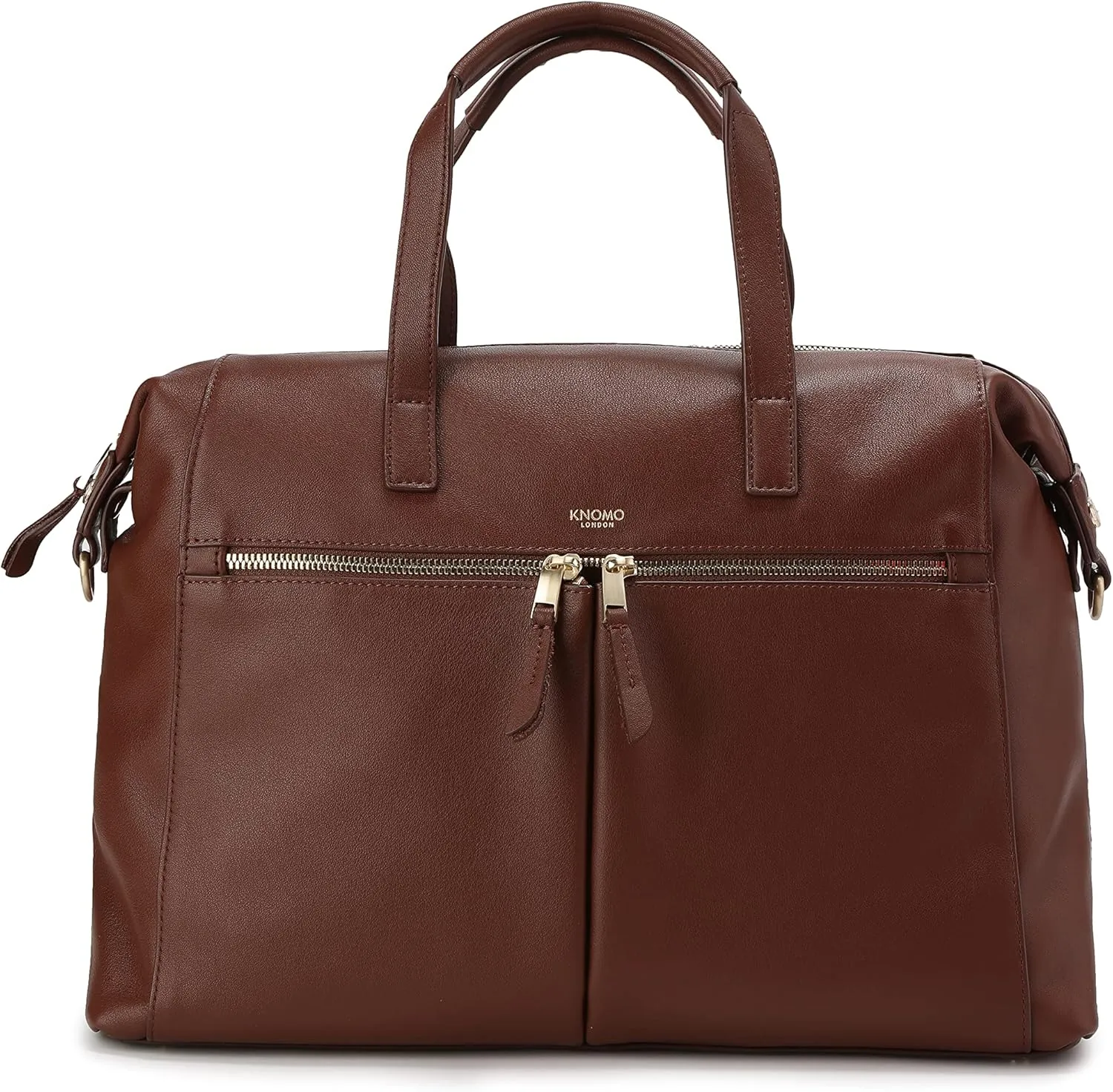 KNOMO Audley Leather Purse Laptop Tote Bag Shoulder Bag, Handbag for Women
