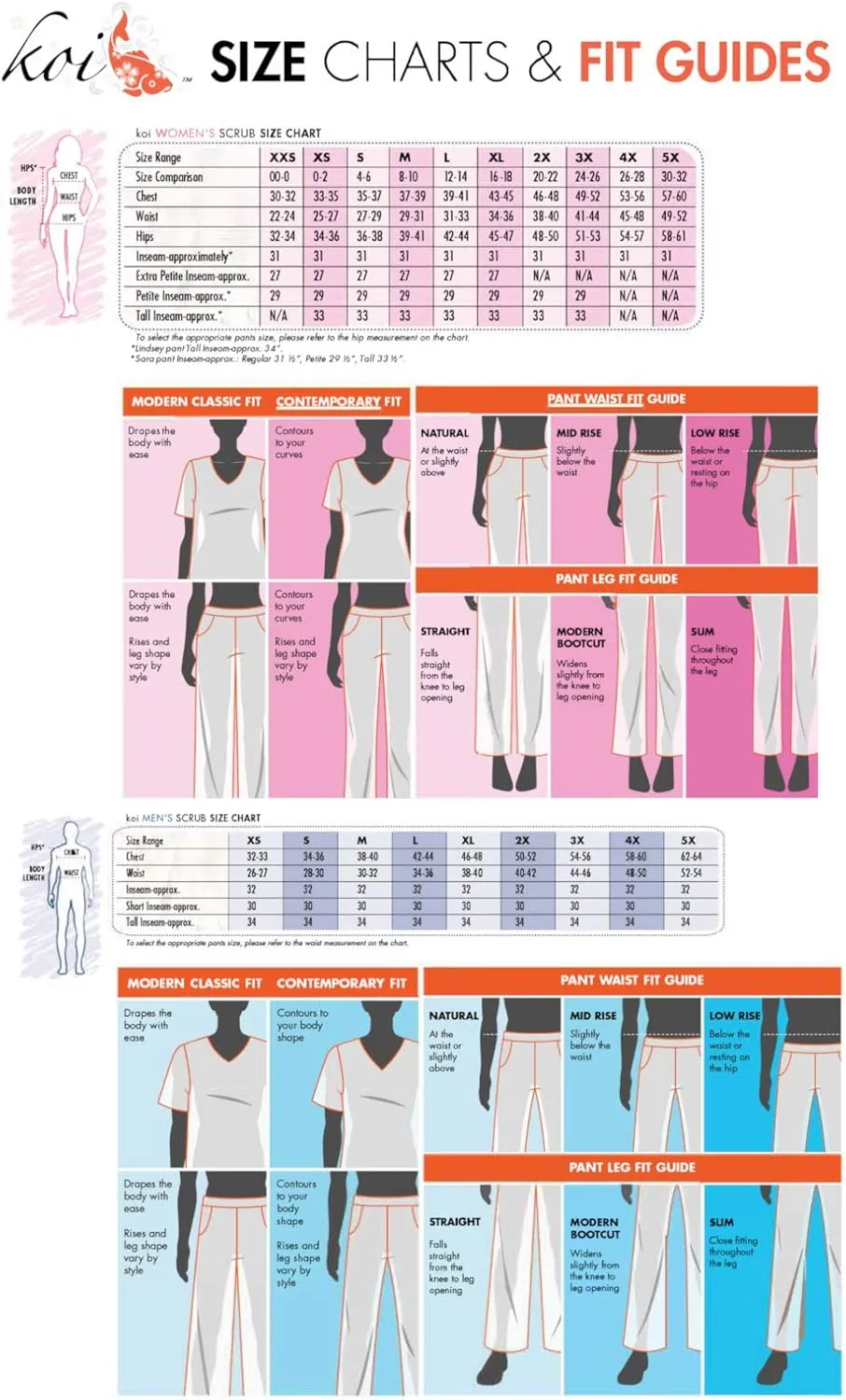 Koi Women's Tall Size Stretch Lindsey Mid-Rise Drawstring Waist Cargo Scrub Pants