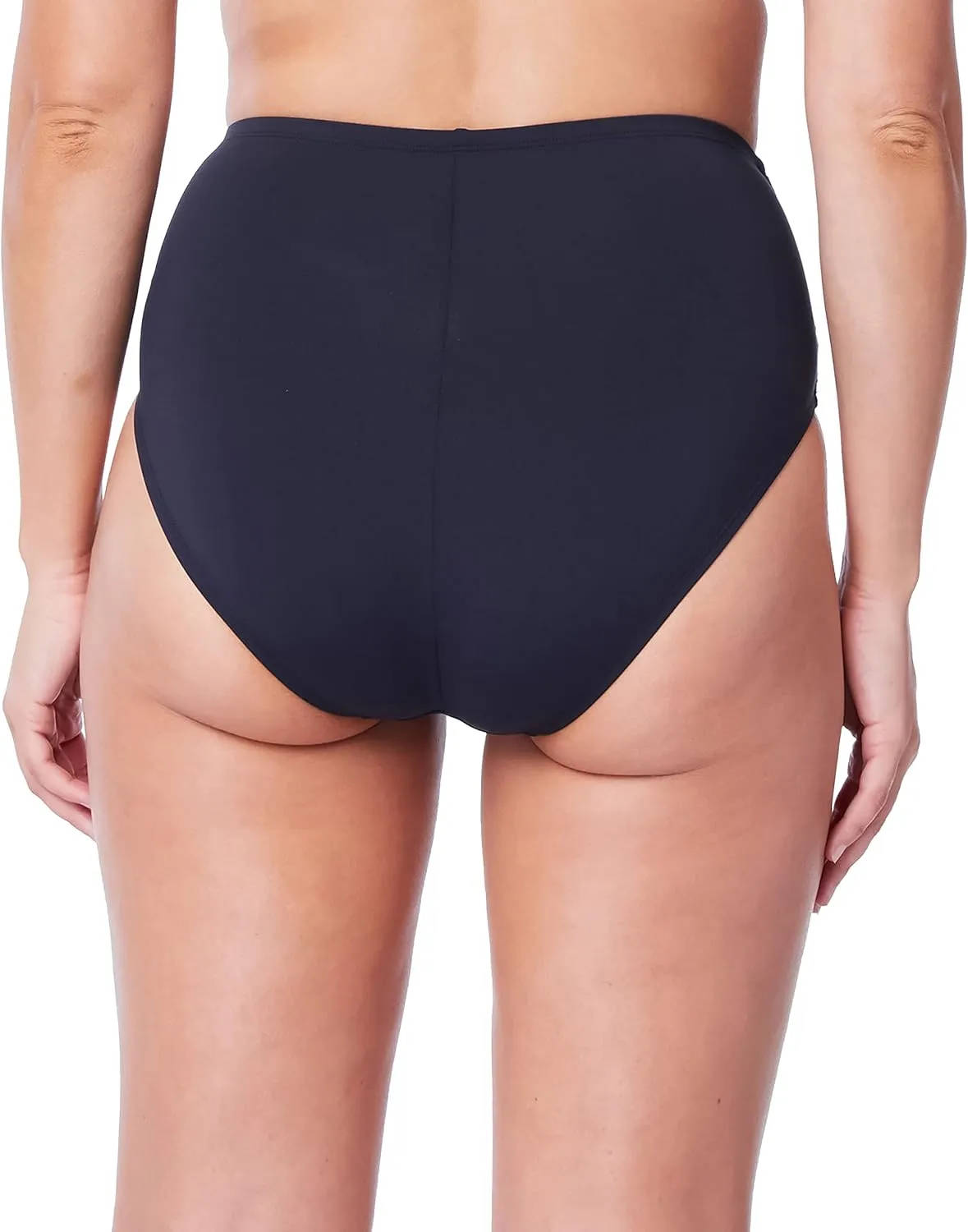 Kore Shirred Fold Over High Waist Bikini Bottom 6 / Black