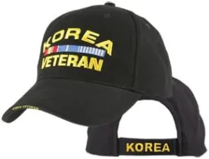 Korea Military Armed Forces Veteran Embroidered Hat - Adjustable Closure Cap