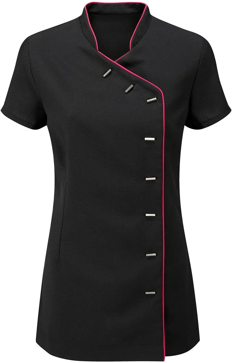 Ladies Cross Body Beauty Spa Massage Top Womens Therapist Health Work Nail Tunic Uniform