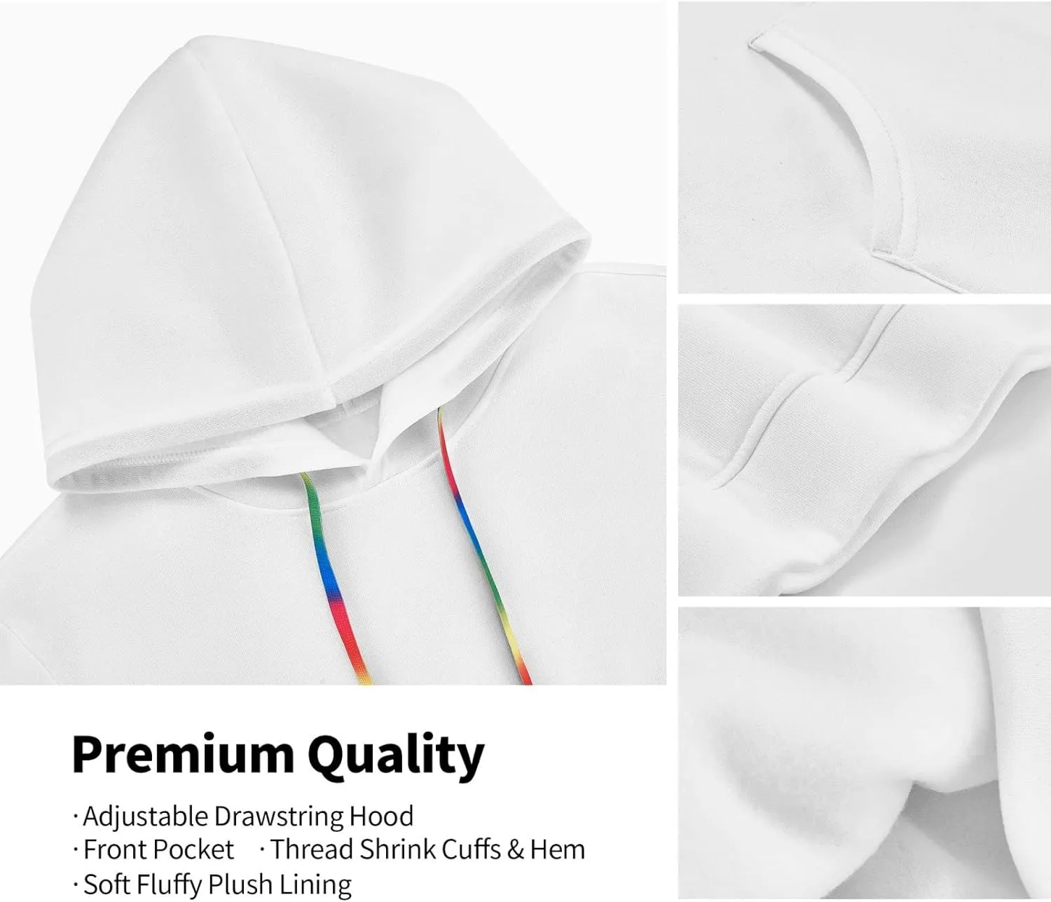 Ladybug Hoodie Pullover Women Drawstring Hooded Long Sleeve Casual Sweatshirt Elastic Cuffs Tops Kangaroo Pocket