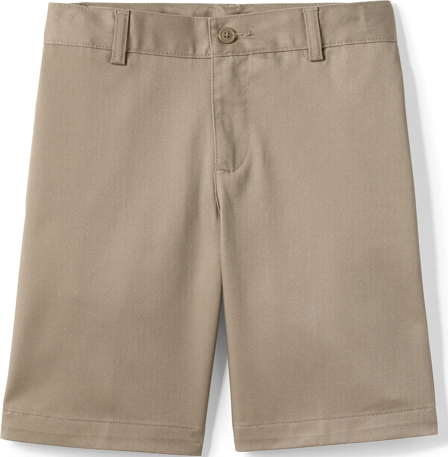 Lands' End School Uniform Boys Plain Front Blend Chino Shorts