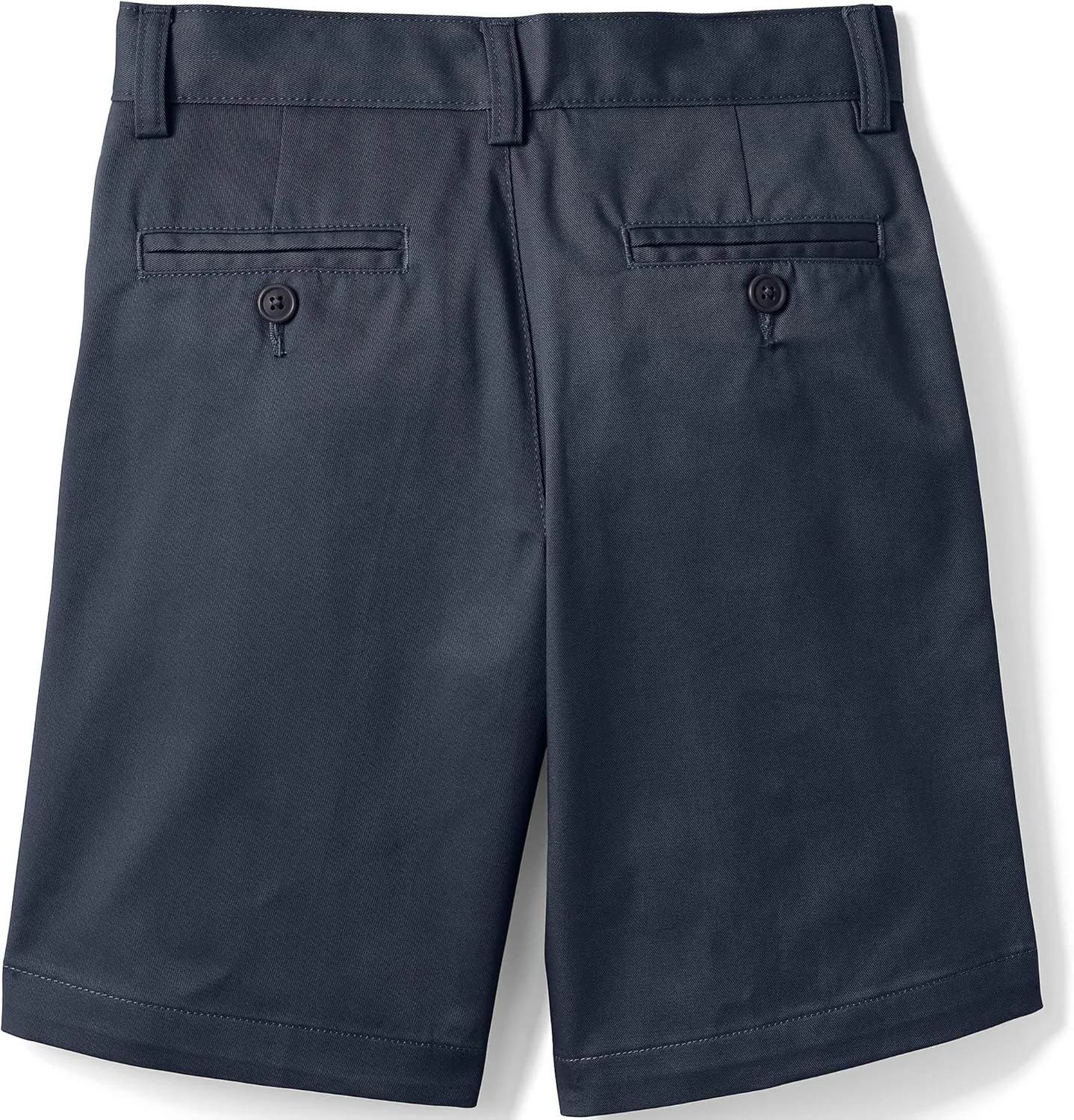 Lands' End School Uniform Boys Plain Front Blend Chino Shorts