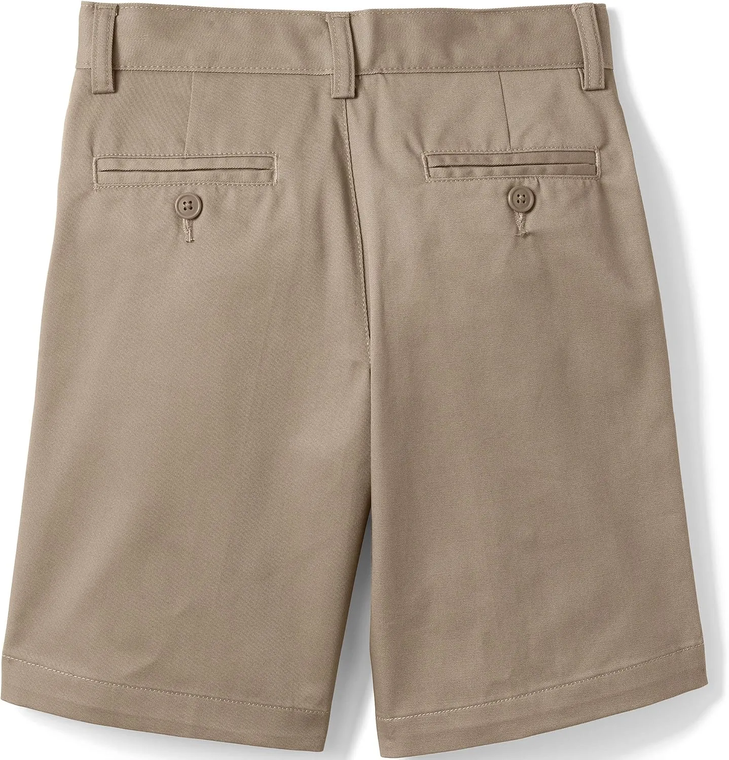 Lands' End School Uniform Boys Plain Front Blend Chino Shorts