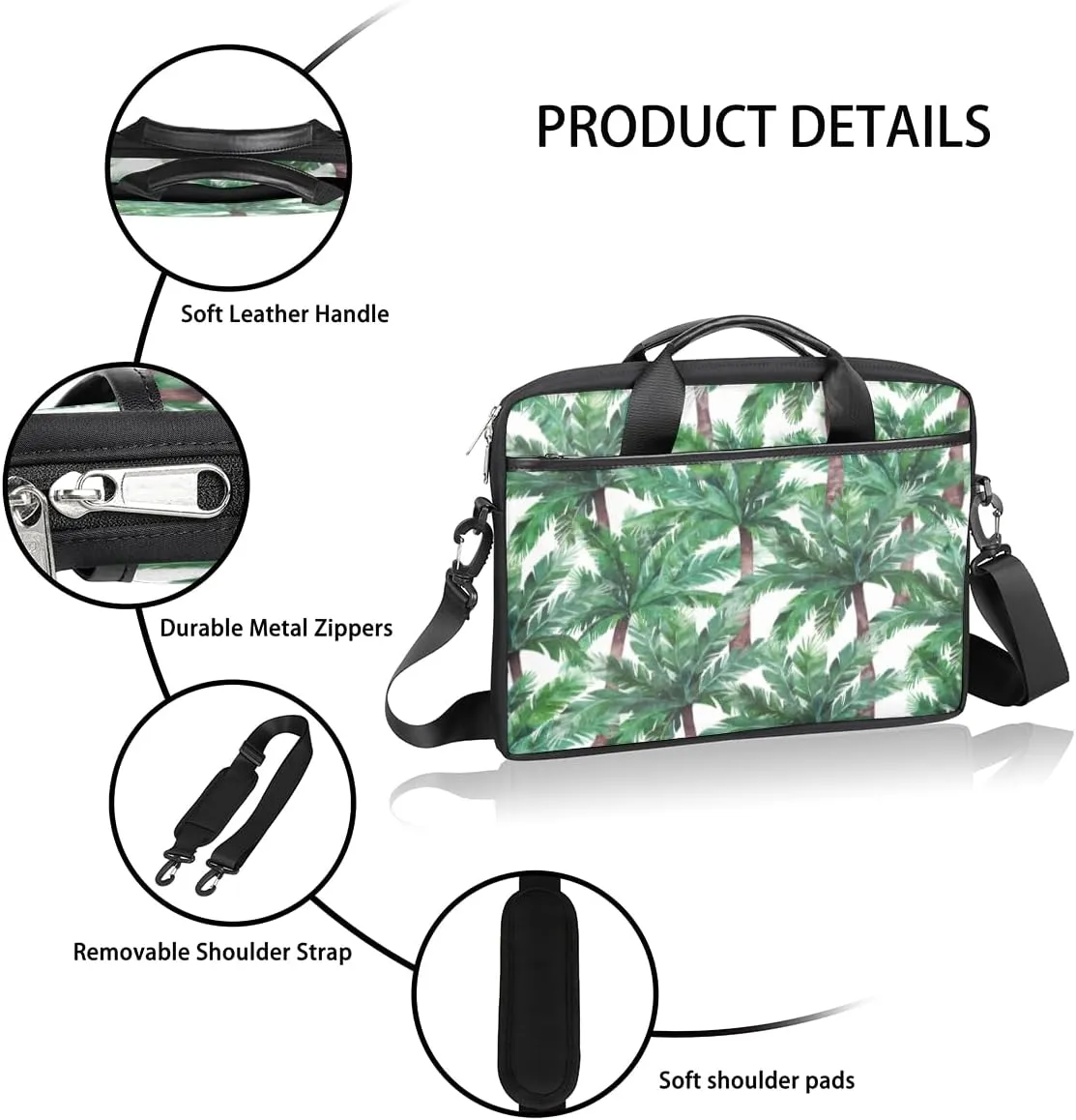 Laptop Bag 13-15 Inch Laptop Sleeve Case for Men Women Briefcase Messenger Bag Computer Shoulder Bag for Travel Work