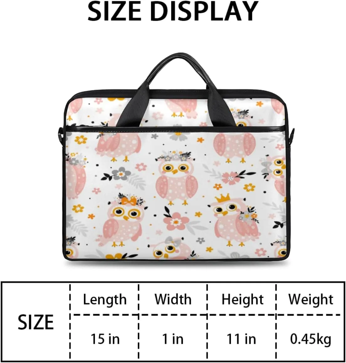 Laptop Bag 13-15 Inch Laptop Sleeve Case for Men Women Briefcase Messenger Bag Computer Shoulder Bag for Travel Work