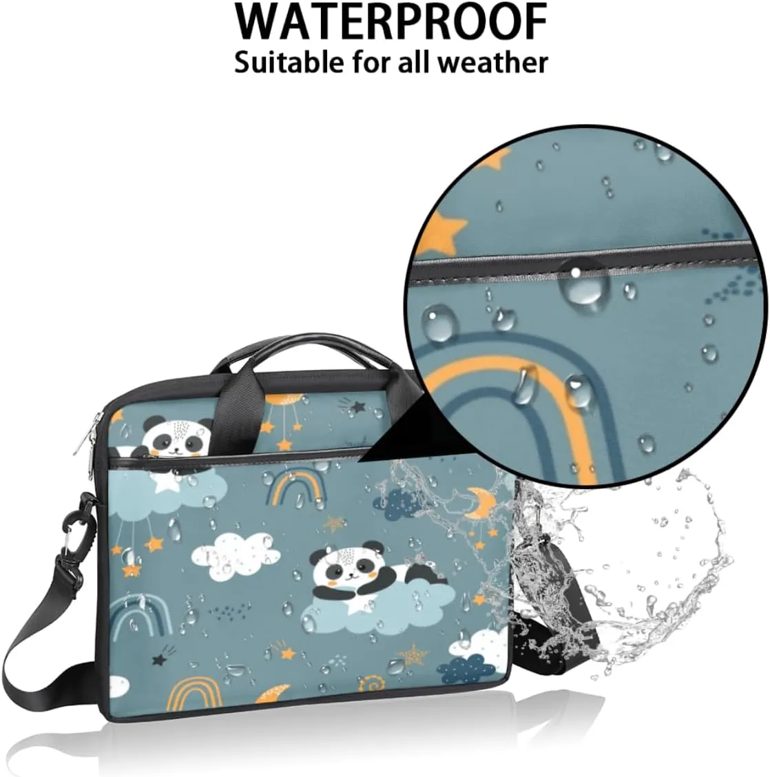 Laptop Bag 13-15 Inch Laptop Sleeve Case for Men Women Briefcase Messenger Bag Computer Shoulder Bag for Travel Work