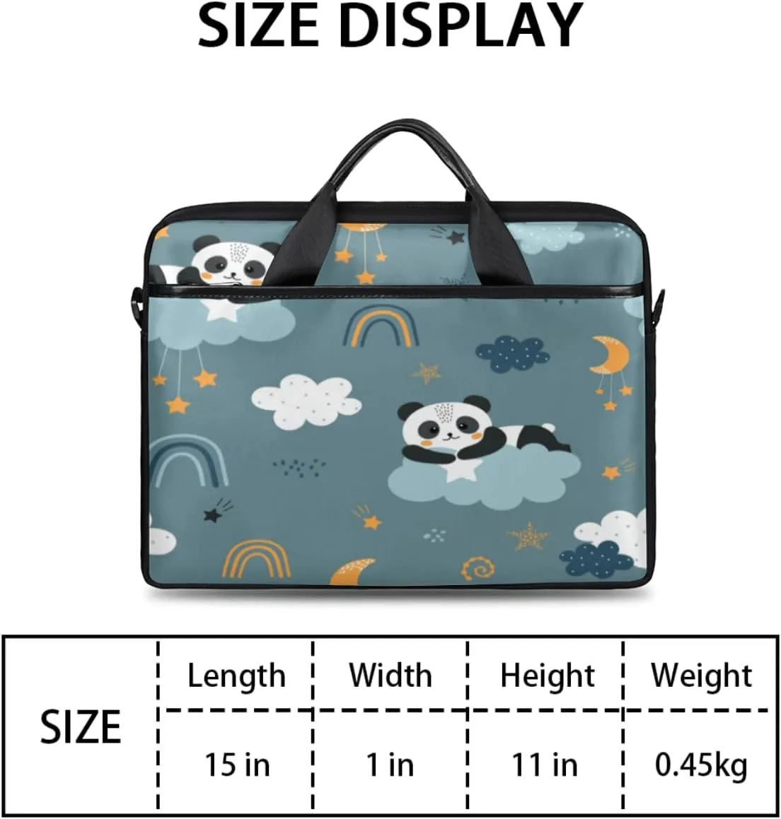 Laptop Bag 13-15 Inch Laptop Sleeve Case for Men Women Briefcase Messenger Bag Computer Shoulder Bag for Travel Work