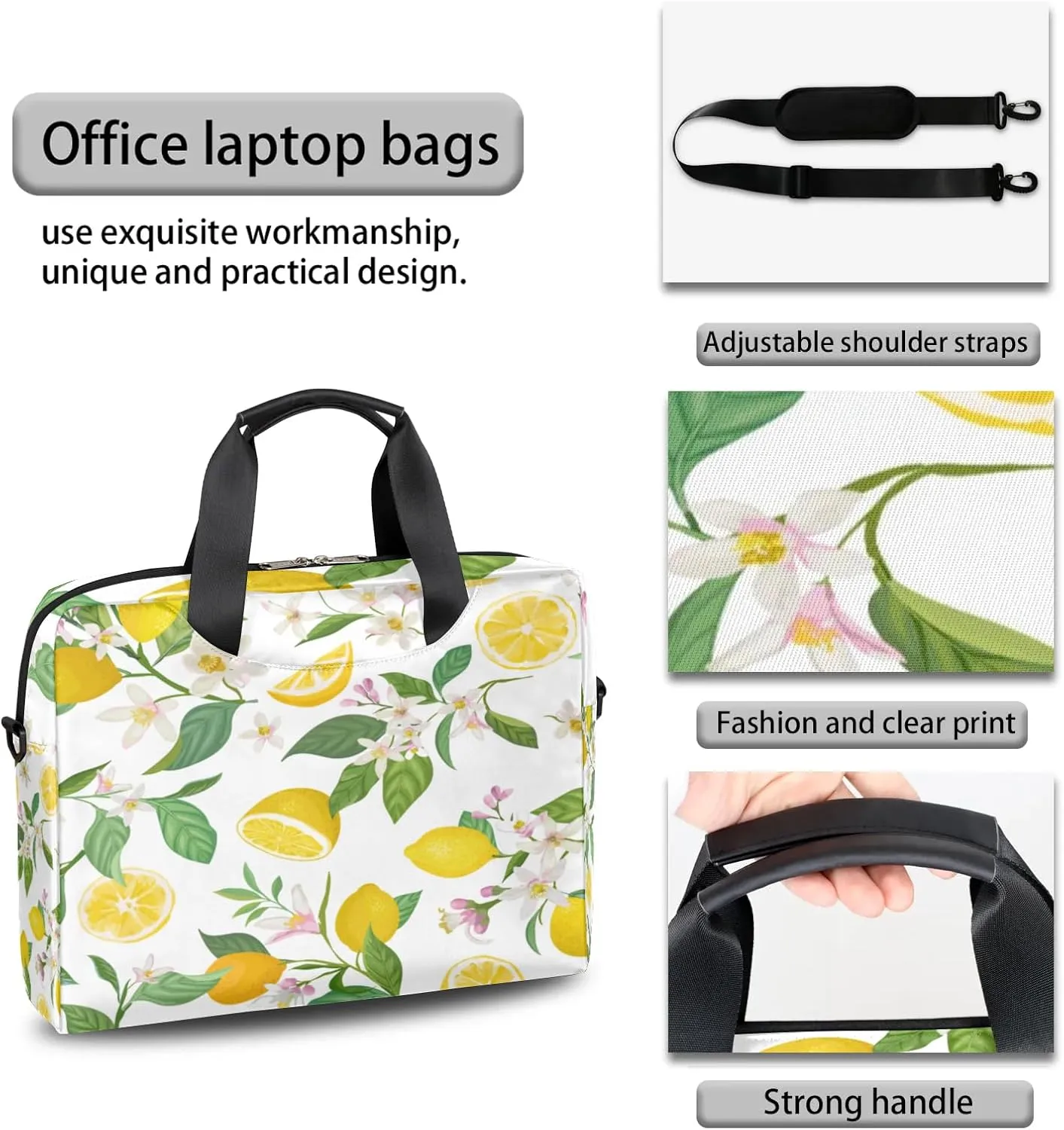 Laptop Bag 15.6 Inch Laptop Sleeve Case for Men Women Briefcase Messenger Bag 16 Inch Computer Shoulder Bag