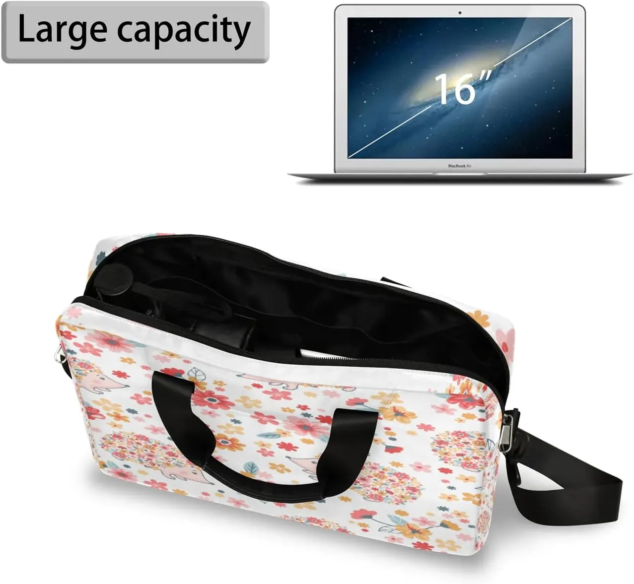 Laptop Bag 15.6 Inch Laptop Sleeve Case for Men Women Briefcase Messenger Bag 16 Inch Computer Shoulder Bag