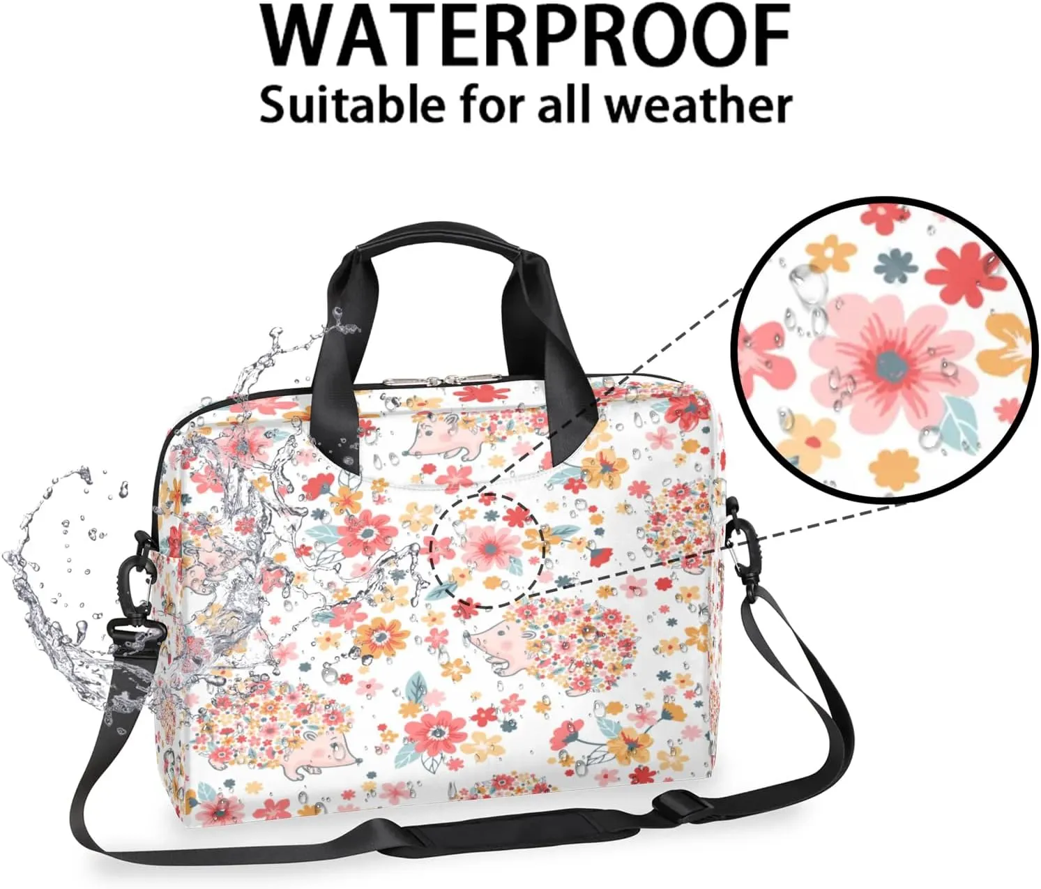Laptop Bag 15.6 Inch Laptop Sleeve Case for Men Women Briefcase Messenger Bag 16 Inch Computer Shoulder Bag