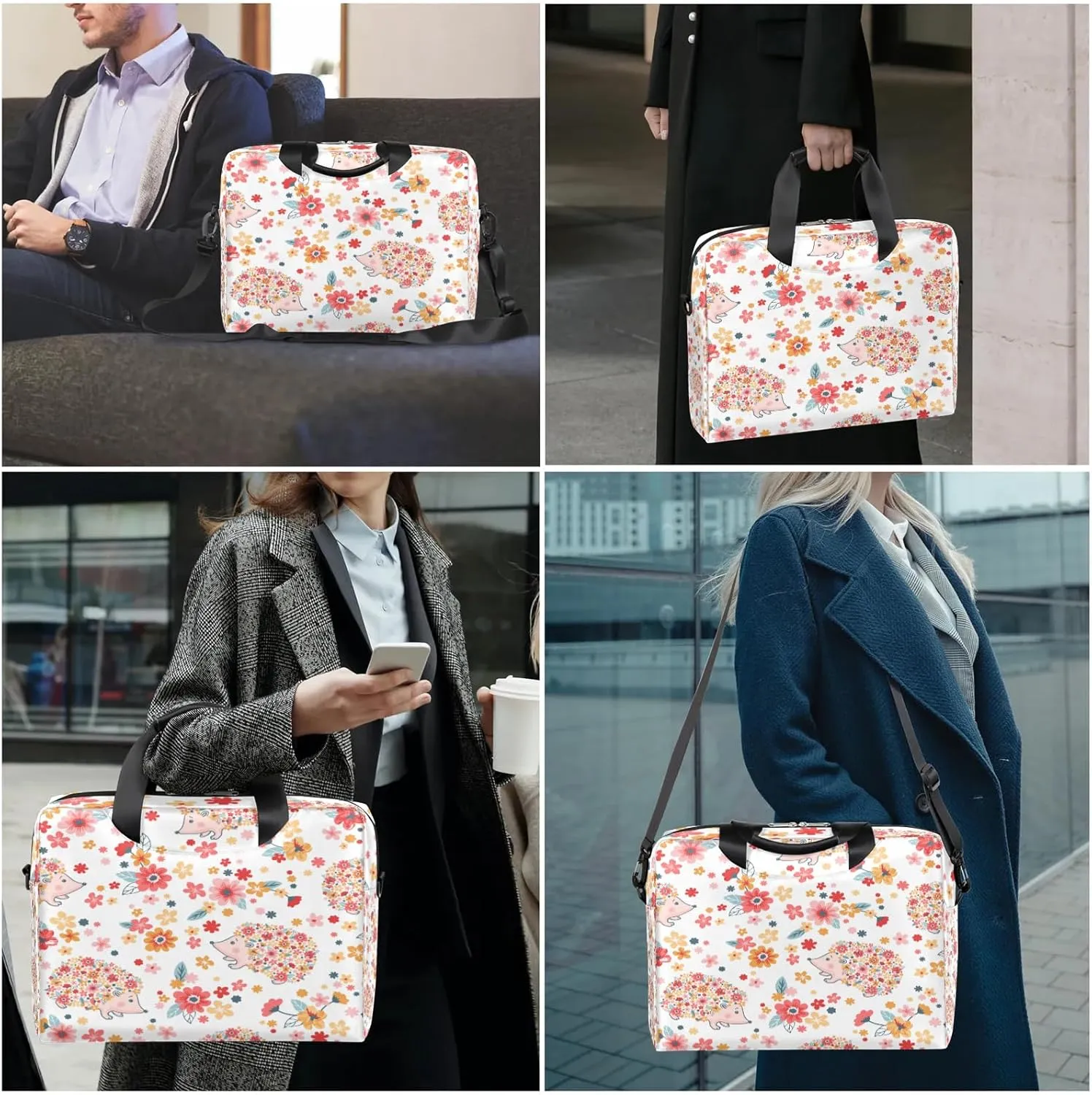 Laptop Bag 15.6 Inch Laptop Sleeve Case for Men Women Briefcase Messenger Bag 16 Inch Computer Shoulder Bag