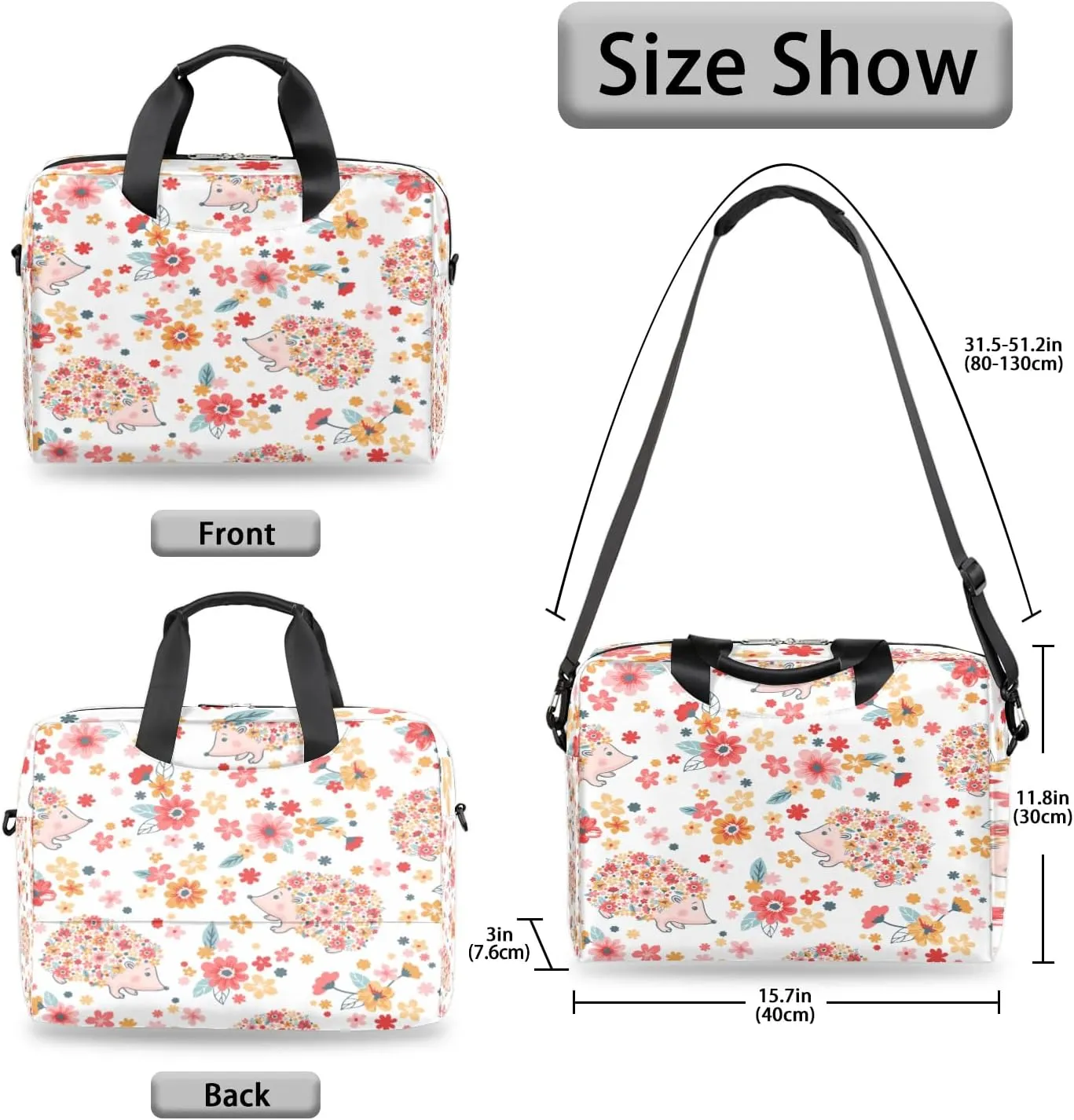 Laptop Bag 15.6 Inch Laptop Sleeve Case for Men Women Briefcase Messenger Bag 16 Inch Computer Shoulder Bag