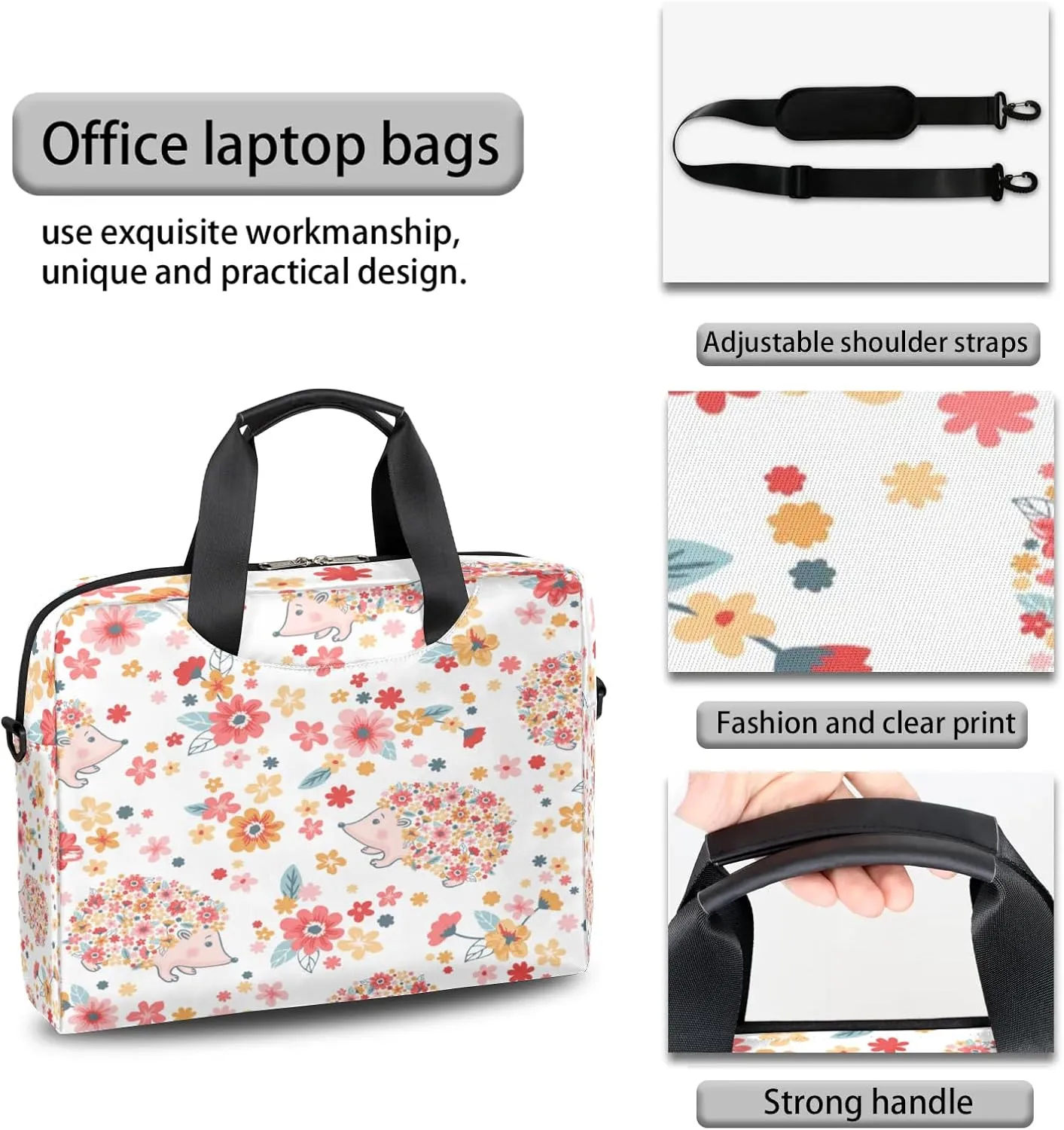Laptop Bag 15.6 Inch Laptop Sleeve Case for Men Women Briefcase Messenger Bag 16 Inch Computer Shoulder Bag