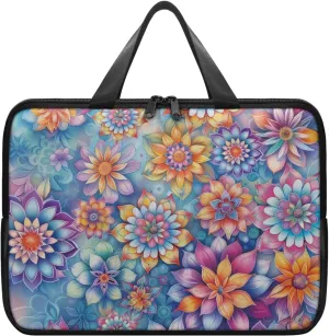 Laptop Bag Case Womens Mens Leather Briefcase with Handle Casual Computer Carrying Bag Cover 10 Inch- 17 Inch