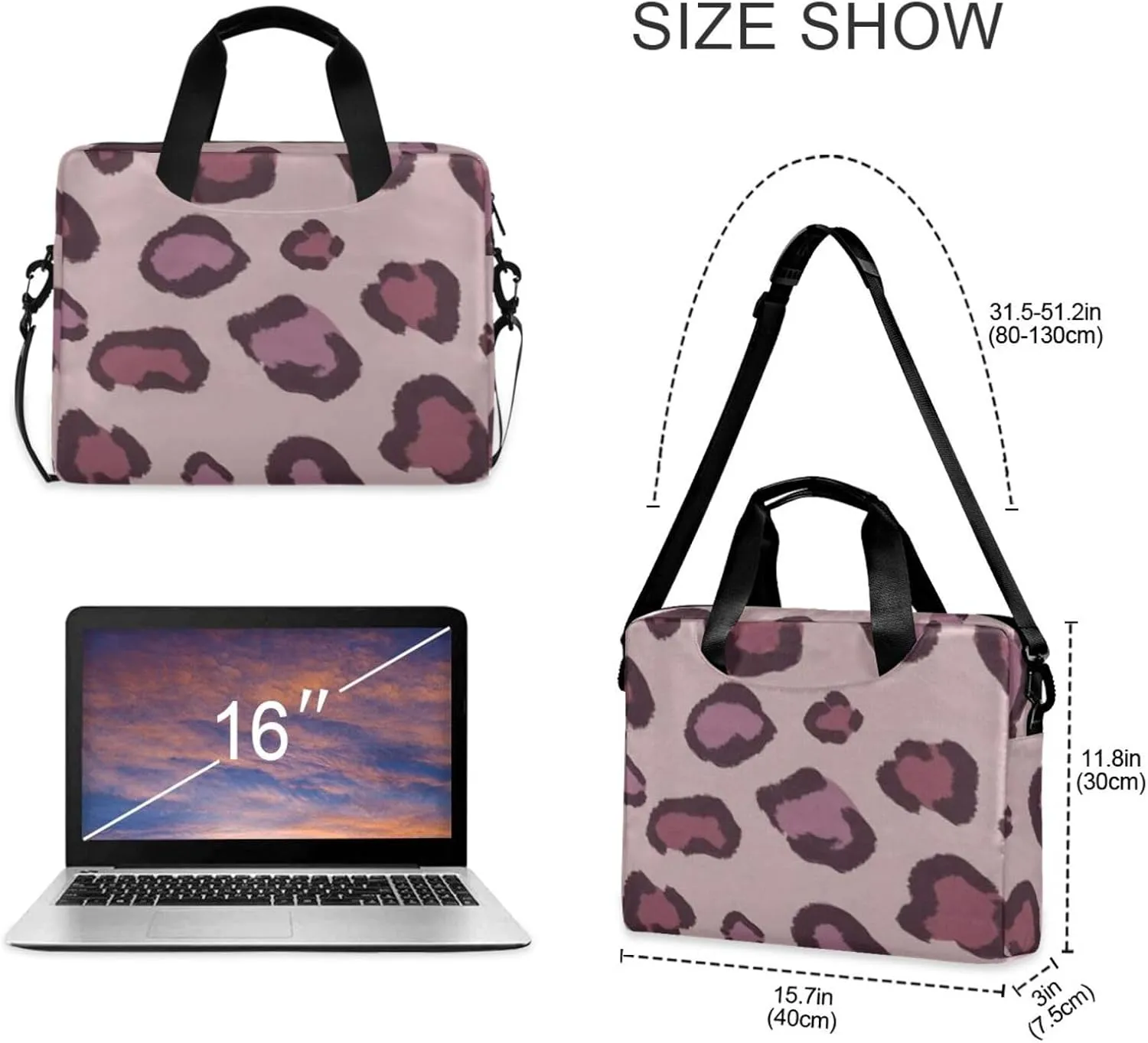 Laptop Bag for Women 15.6 inch Work Bags with Clutch Vintage Laptop Tote Bag Computer Bag Laptop Purse Briefcase Tote Bag