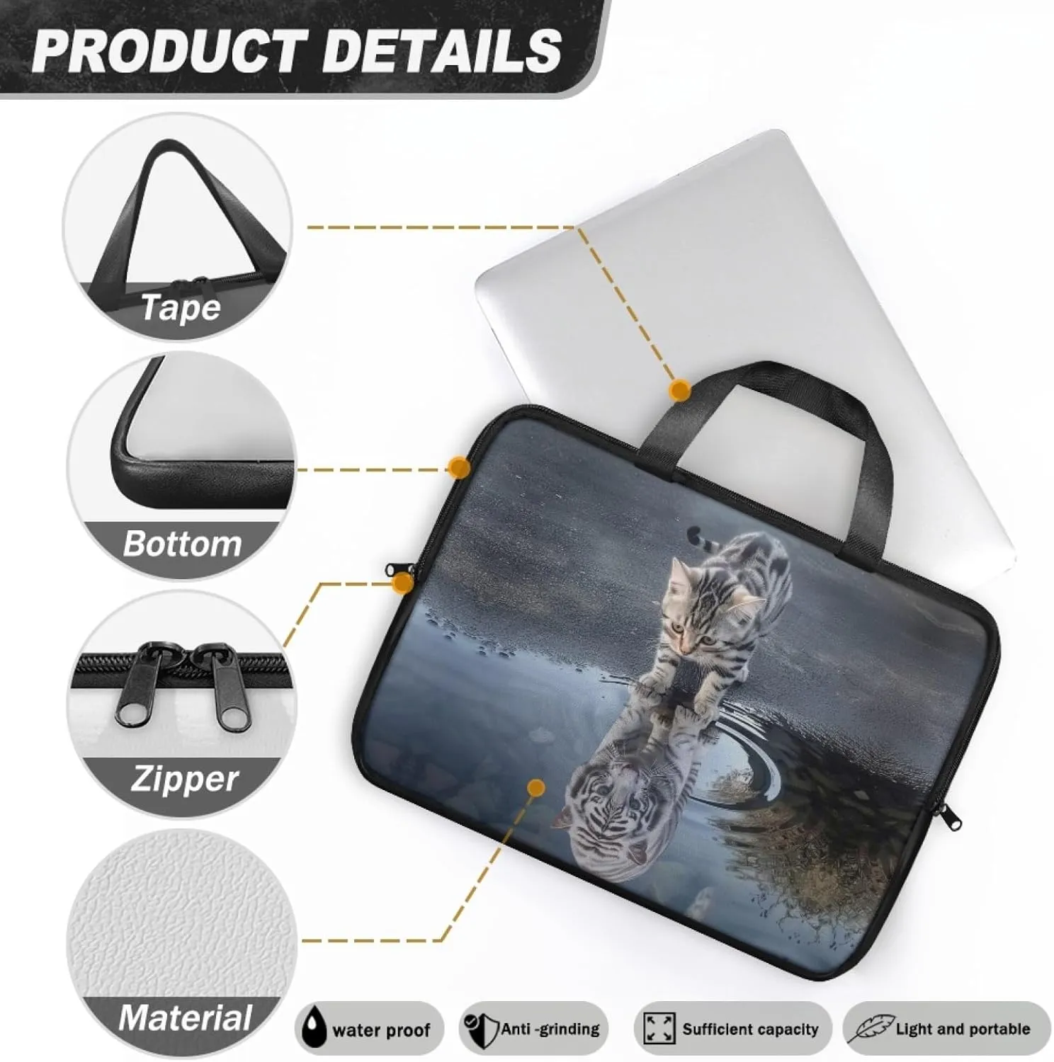 Laptop Bag for Women Men Computer Bag