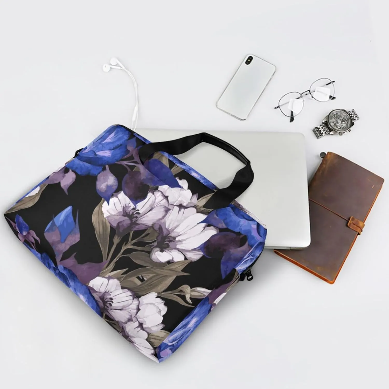 Laptop Bags for Women 15.6 inch Work Tote Bag with Clutch Professional Computer Purse Lightweight Shoulder Bag Travel