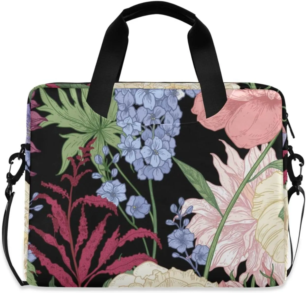 Laptop Bags for Women 15.6 inch Work Tote Bag with Clutch Professional Computer Purse Lightweight Shoulder Bag Travel